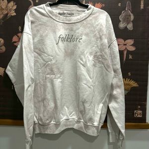 Taylor Swift official rare Folklore tie-dye crewneck